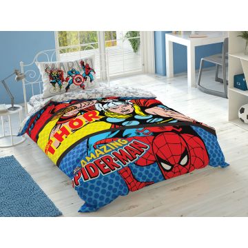 Taç Disney Home - Marvel Comics BRF tek kişilik çocuk nevresim takımı (lisansli)