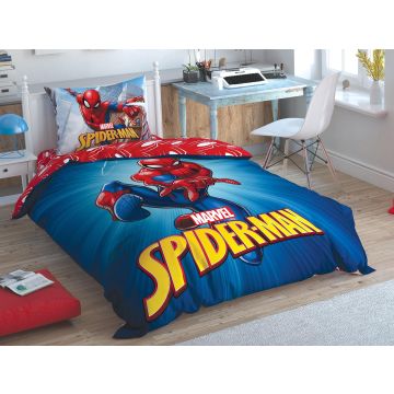 Taç Disney Home - Spiderman Time To Move BRF tek kişilik çocuk nevresim takımı (lisansli)