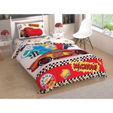 Taç Disney Home - Cars Kachow BRF tek kişilik çocuk nevresim takımı (lisansli)