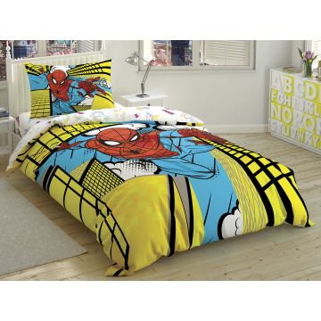 Taç Disney Home - Spiderman Exciting BRF tek kişilik çocuk nevresim takımı (lisansli)