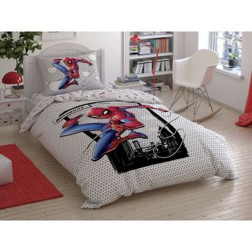 Taç Disney Home - Spiderman Cloudy BRF tek kişilik çocuk nevresim takımı (lisansli)