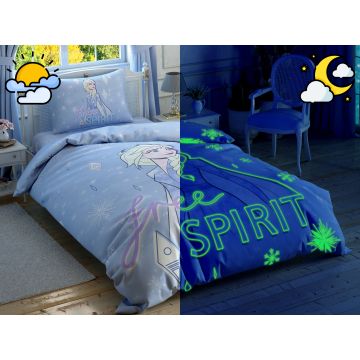 Taç Disney Home - Frozen 2 Free Spirit Glow BRF tek kişilik çocuk nevresim takımı (lisansli)